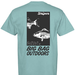 Striper Gyotaku Tee - Big Bag Outdoors