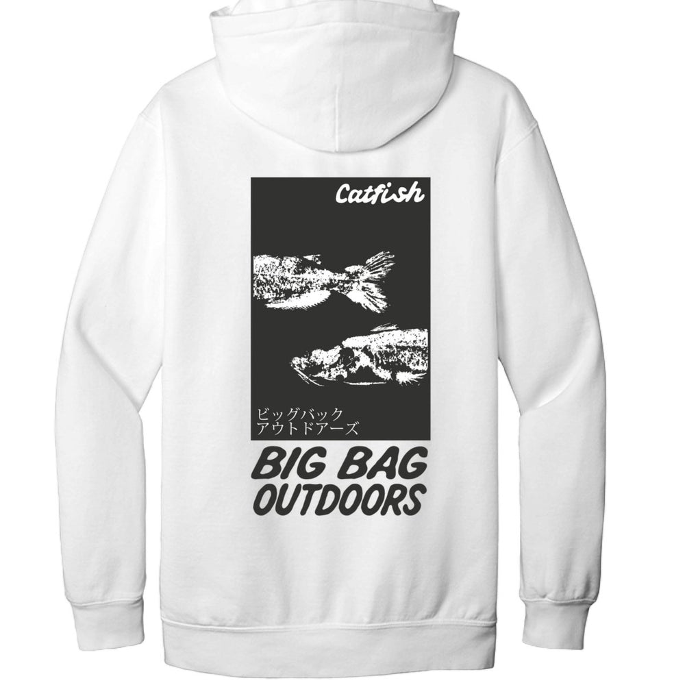 Catfish Gyotaku Hoodie - Big Bag Outdoors