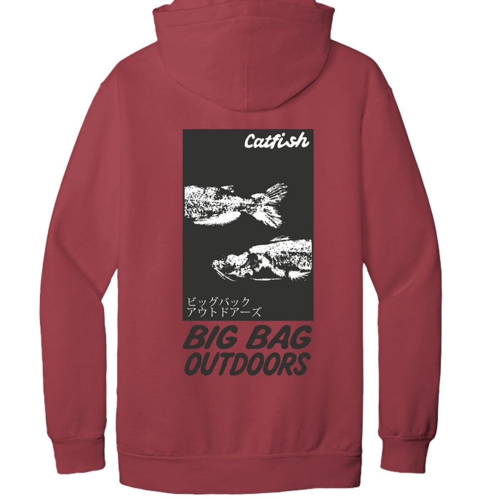 Catfish Gyotaku Hoodie - Big Bag Outdoors
