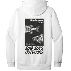 Smallmouth Gyotaku Hoodie - Big Bag Outdoors