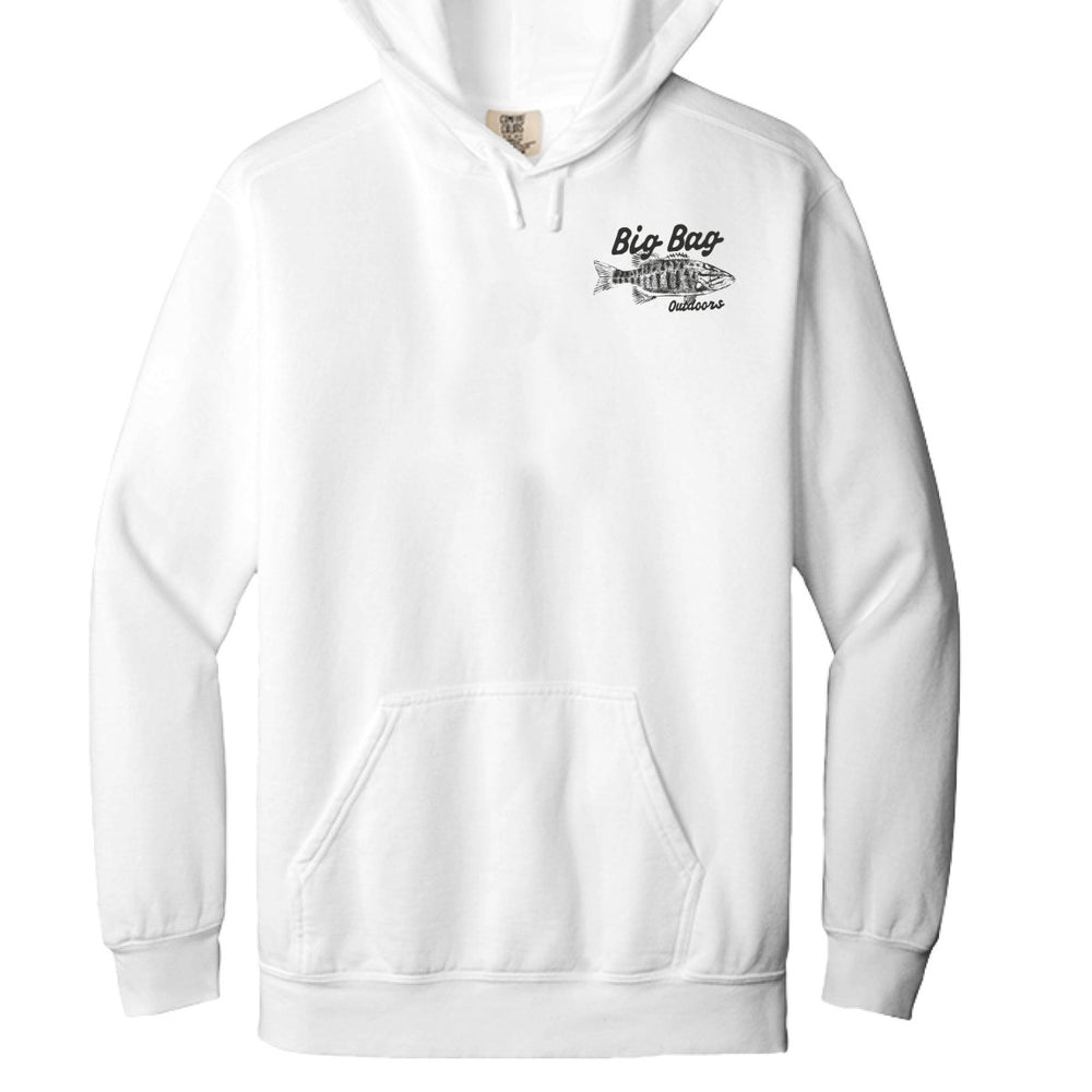 Smallmouth Gyotaku Hoodie - Big Bag Outdoors