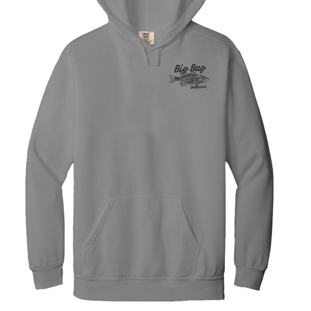 Smallmouth Gyotaku Hoodie - Big Bag Outdoors