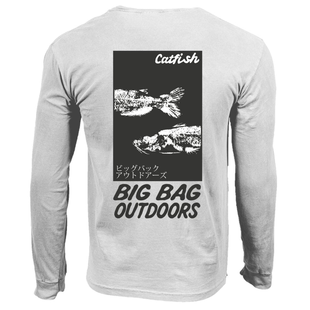 Gyotaku Catfish Long Sleeve Tee - Big Bag Outdoors