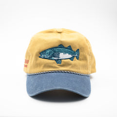 Embroidered Striper Hat