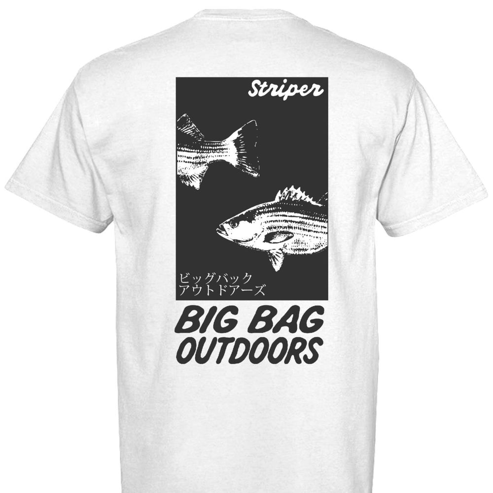 Striper Gyotaku Tee - Big Bag Outdoors