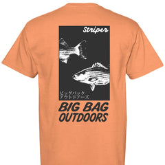 Striper Gyotaku Tee - Big Bag Outdoors