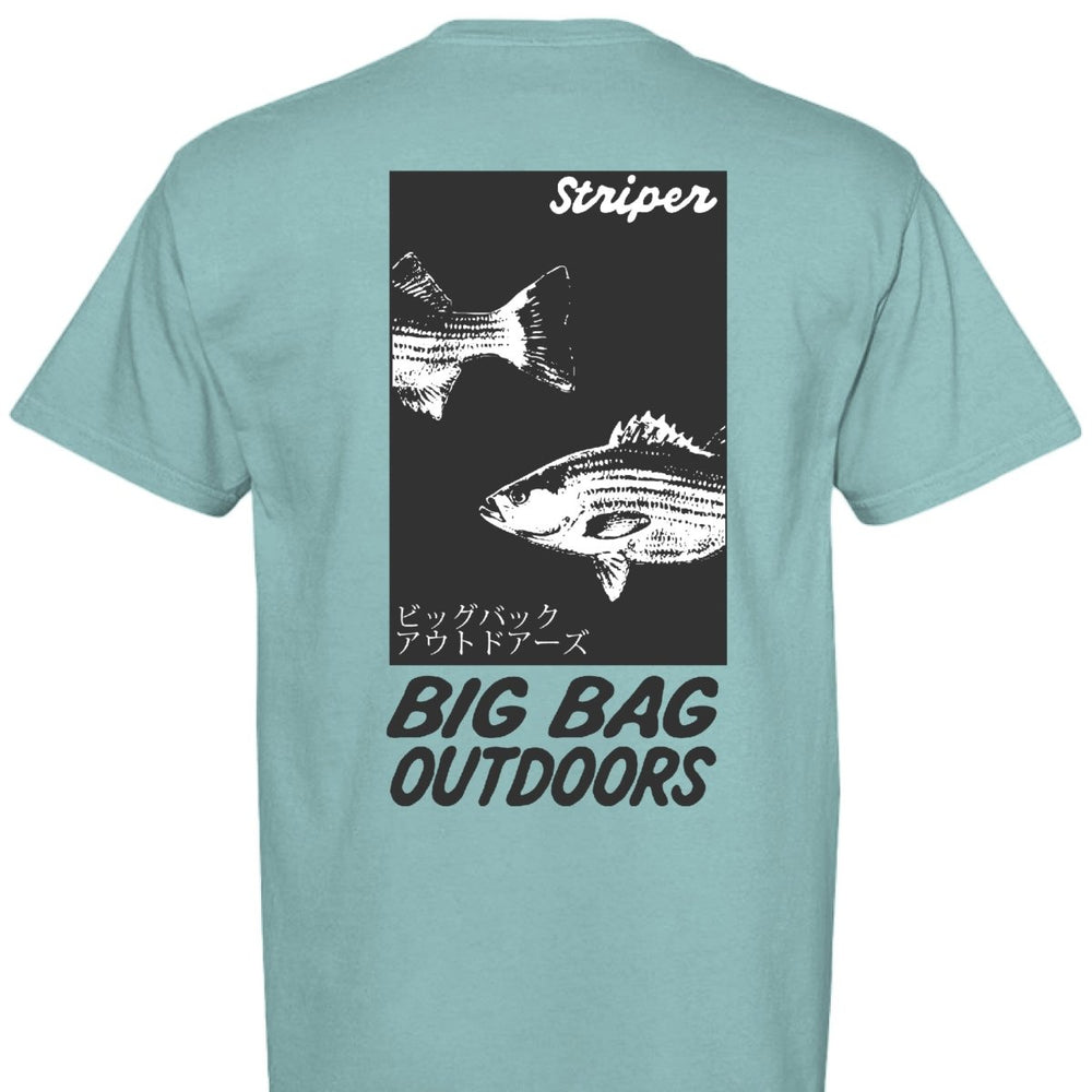 Striper Gyotaku Tee - Big Bag Outdoors