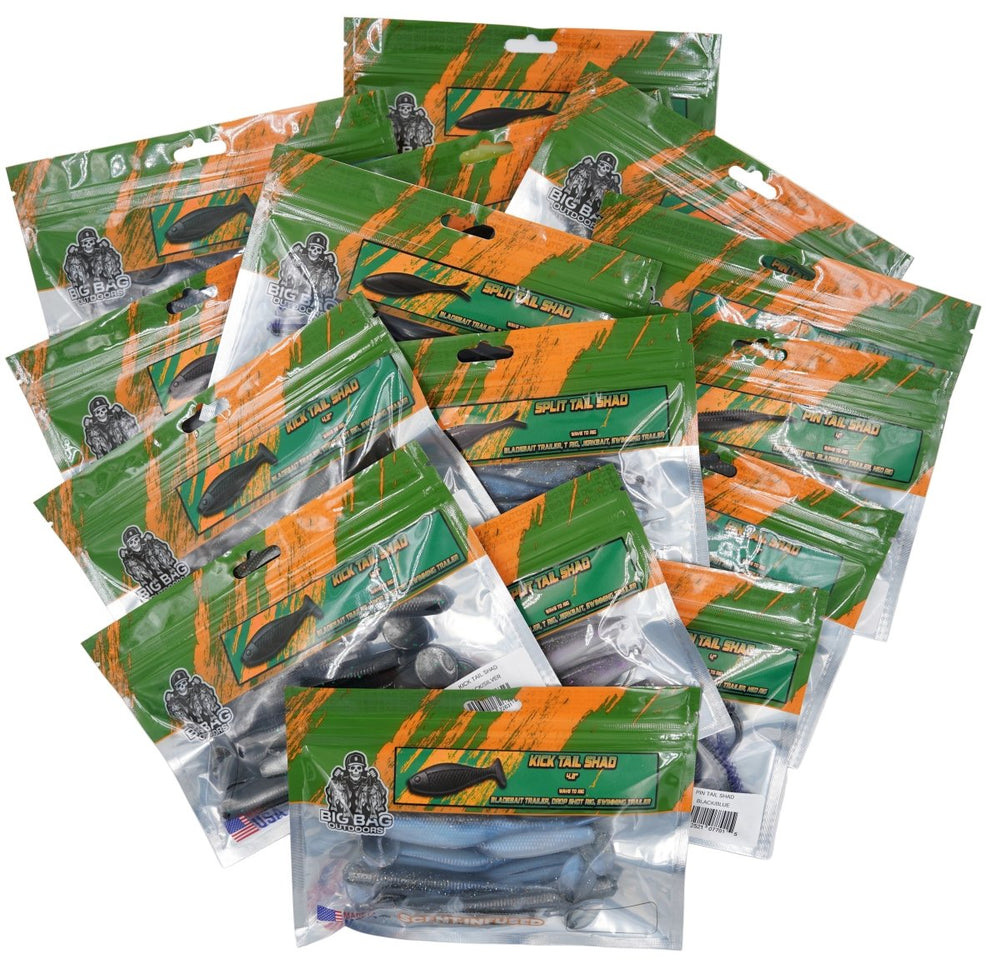 "THE SWIMMERS" SOFT PLASTICS BUNDLE - Big Bag Outdoors